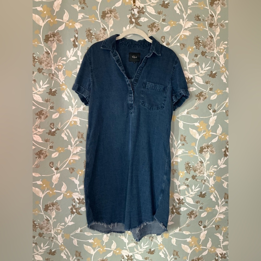 Rails Blue Denim Chambray Dress Size - S - Picture 2 of 9